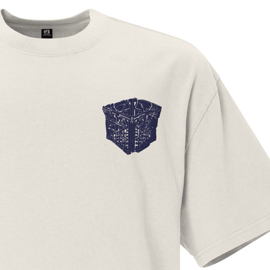 Milk Crate (embroidered) - unisex oversized faded t-shirt