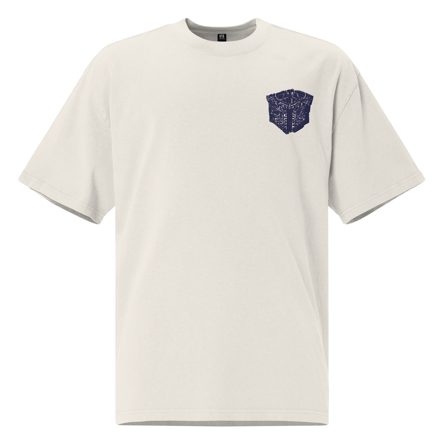Milk Crate (embroidered) - unisex oversized faded t-shirt