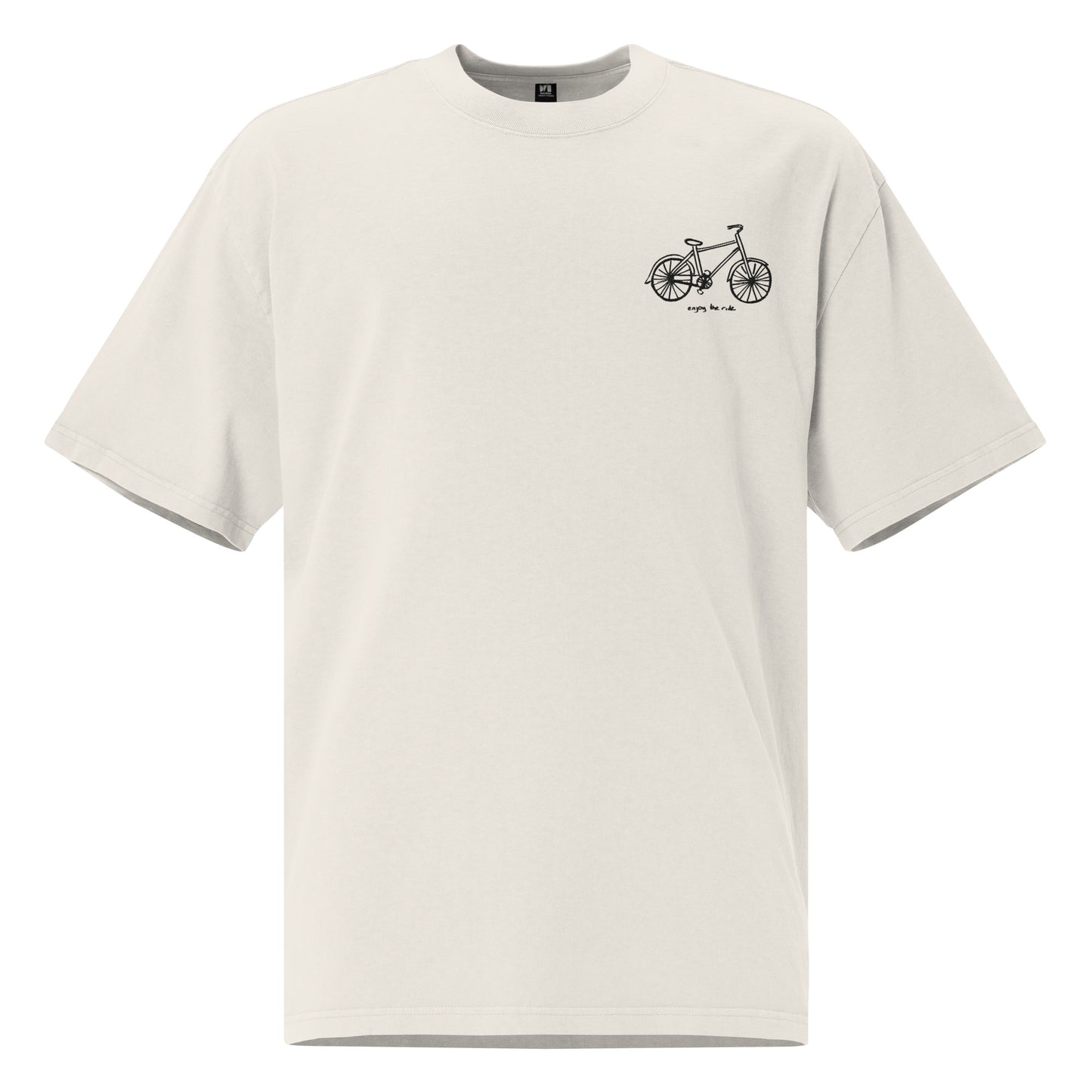 Enjoy the ride (embroidered) - unisex oversized faded t-shirt