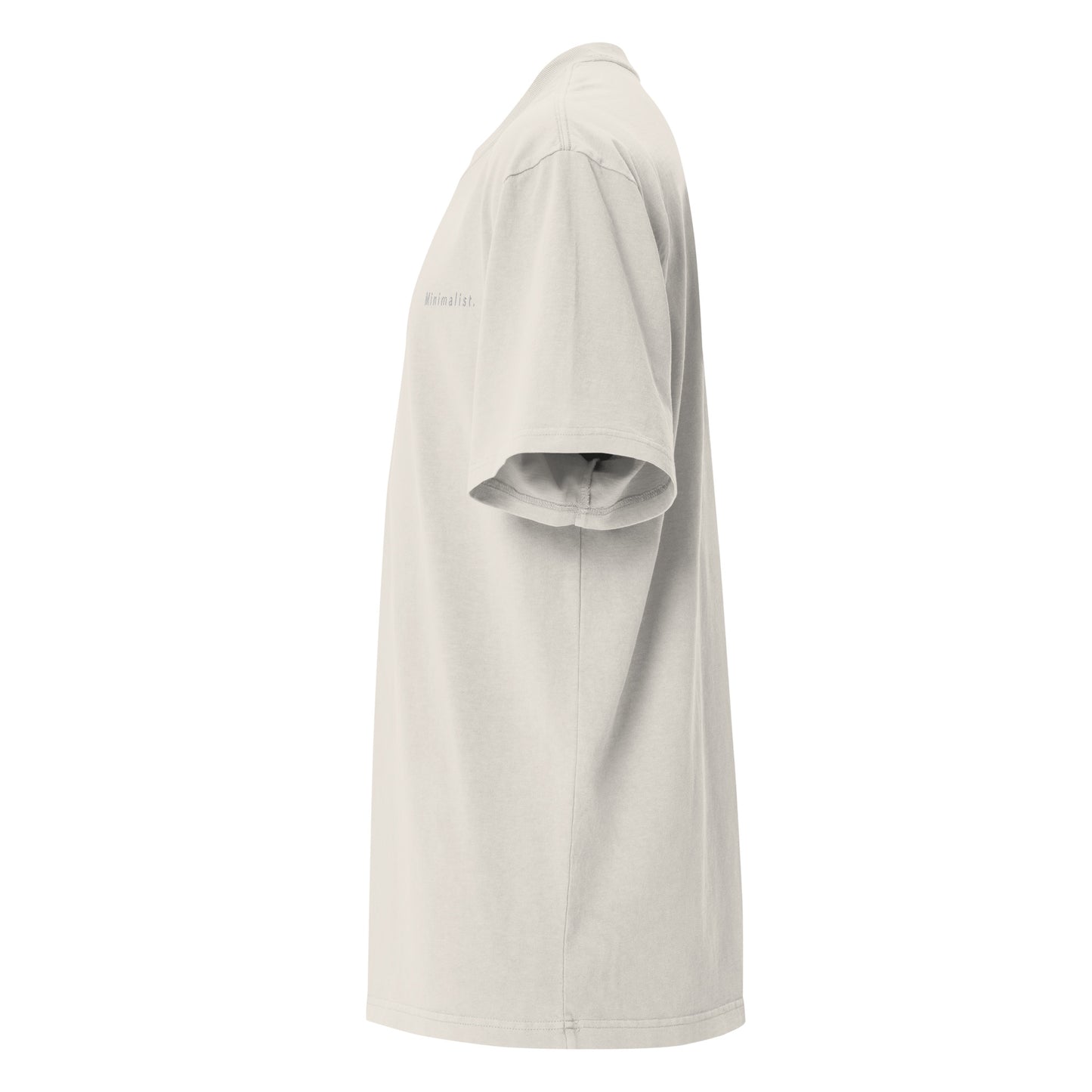 Minimalist (embroidered) - unisex oversized faded t-shirt