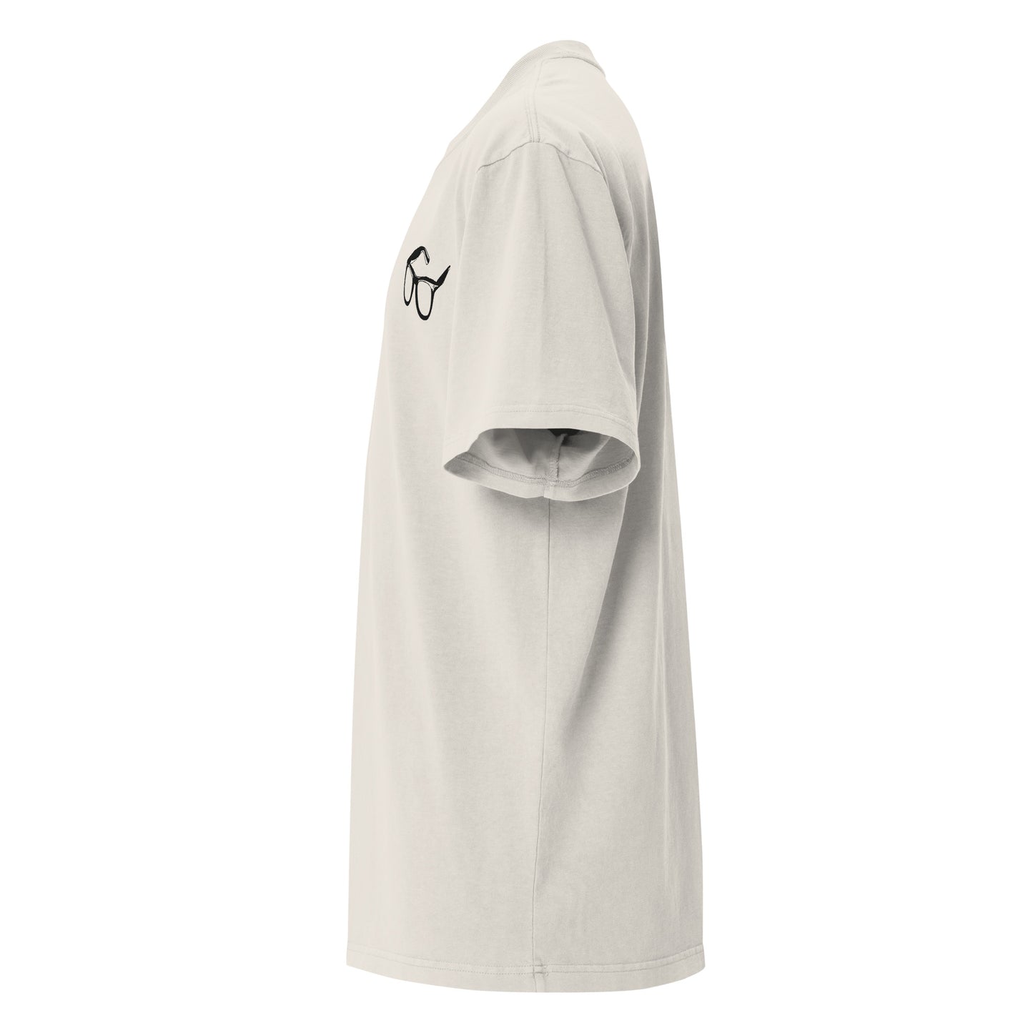 Glasses (embroidered) - unisex oversized faded t-shirt