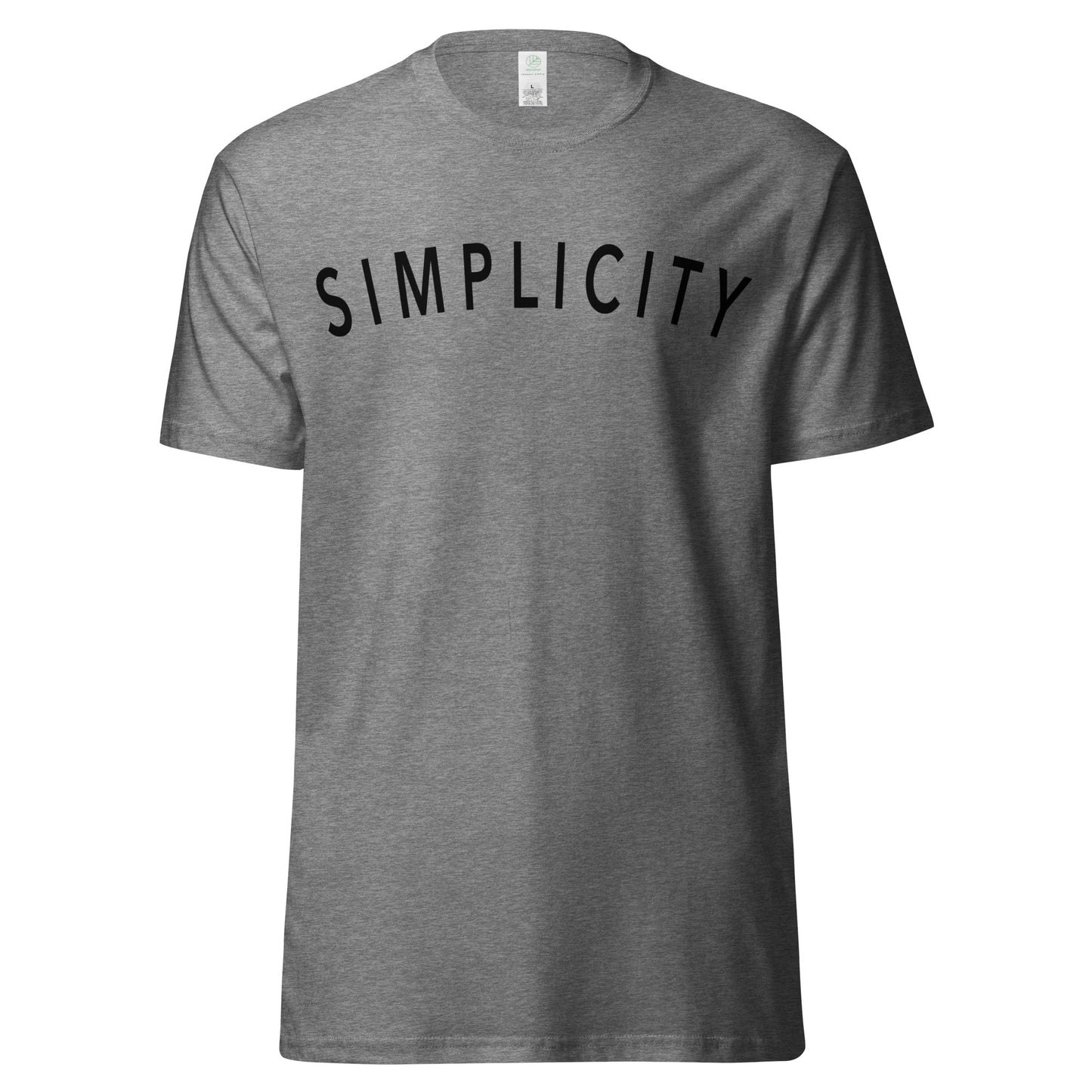 Simplicity - unisex organic cotton tee