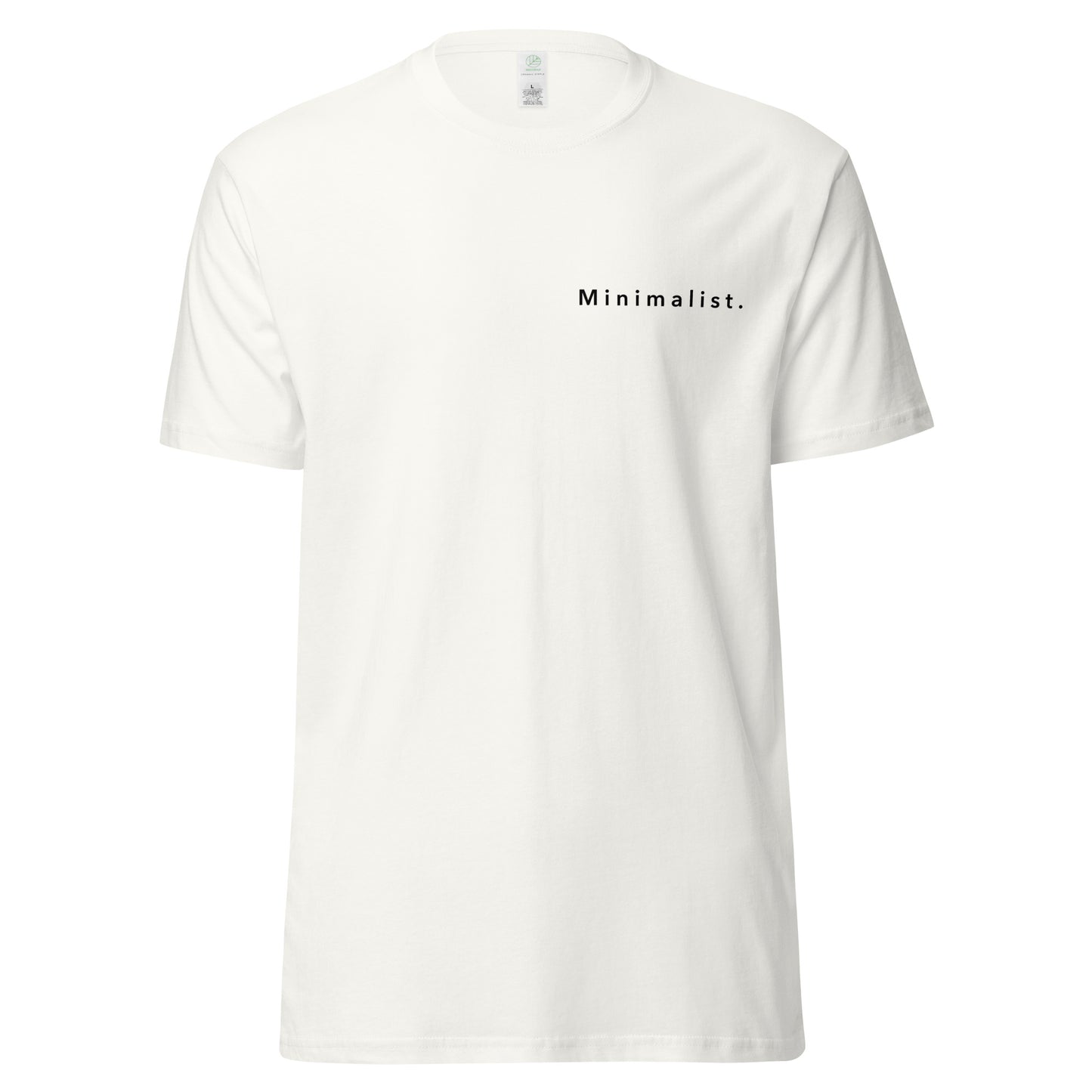 Minimalist - unisex organic cotton tee