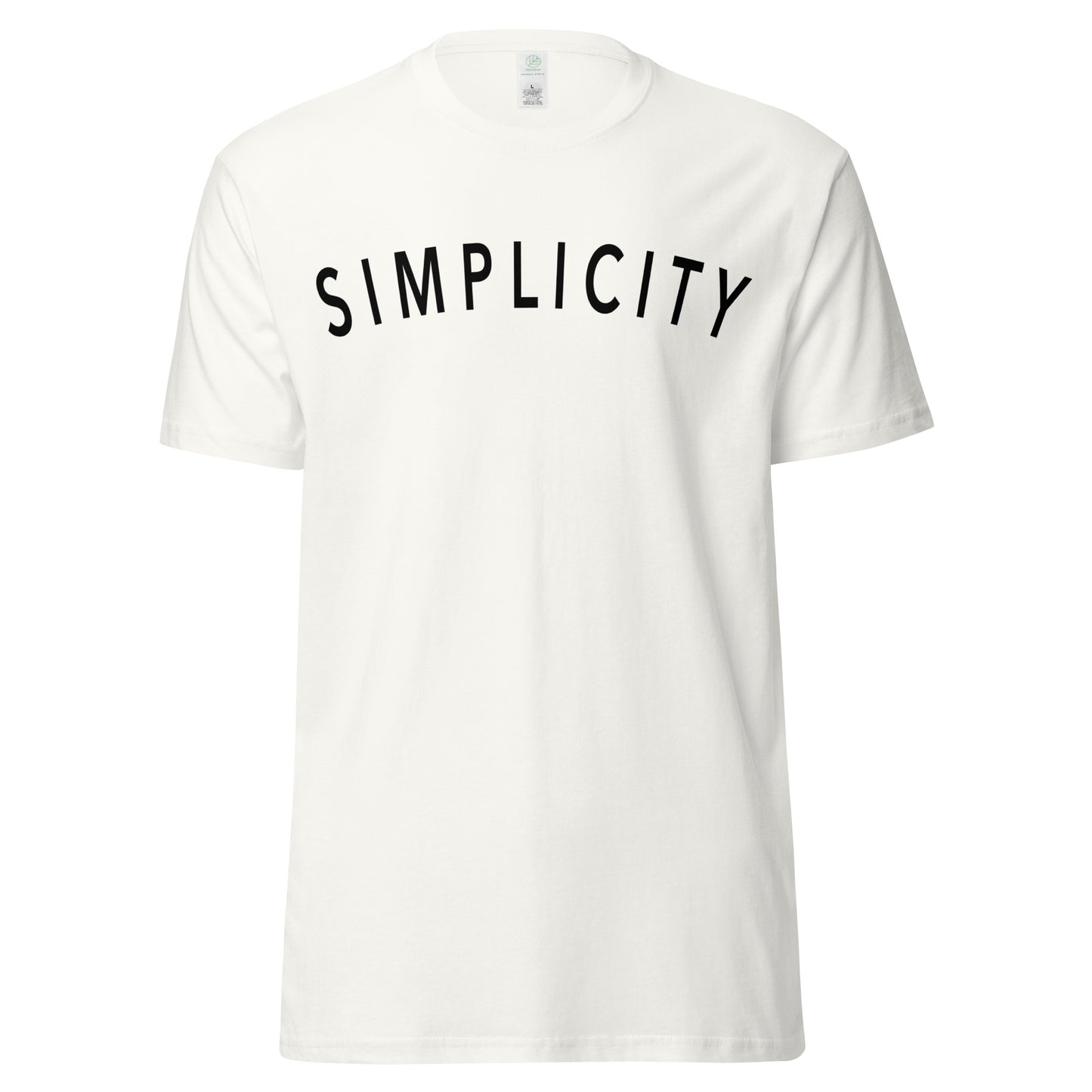 Simplicity - unisex organic cotton tee
